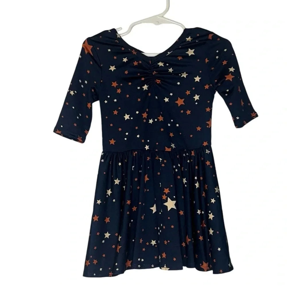 Dot Dot Smile Ballerina Navy with Stars Size 2T